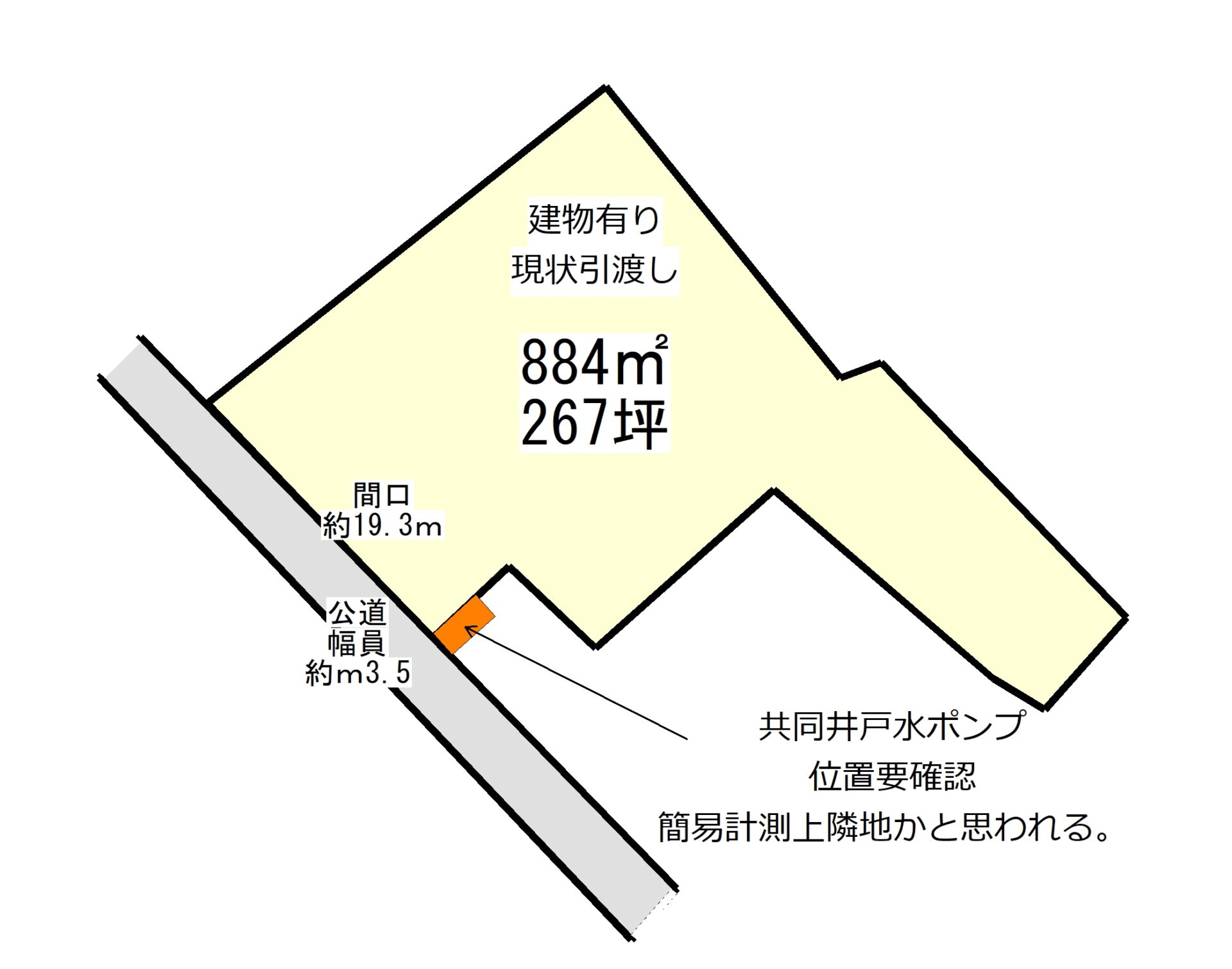 焼津市相川　267坪　市街化区域の住宅用地