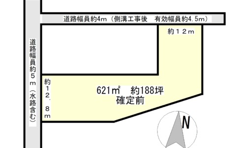 島田市中溝町　188坪　売土地