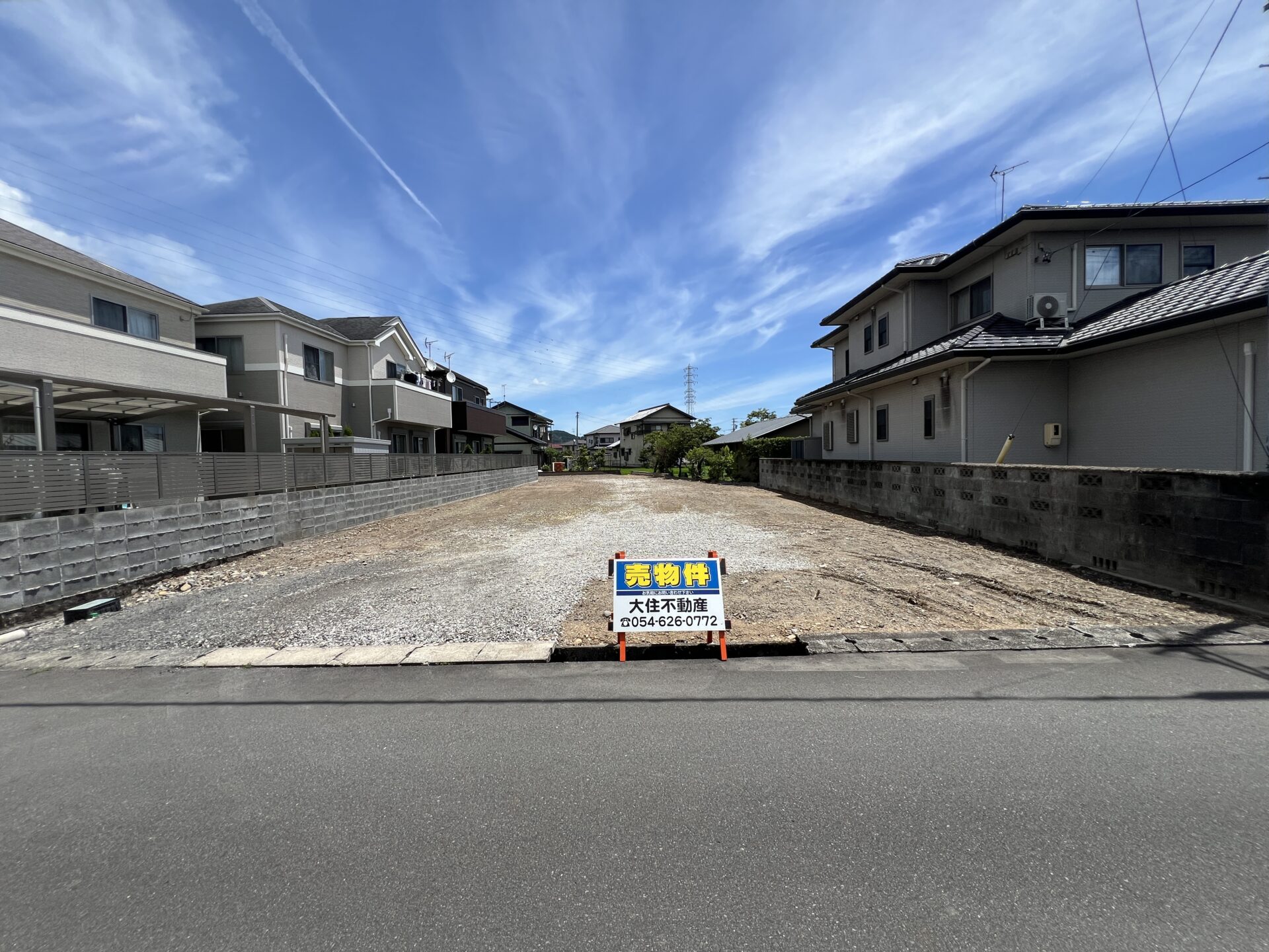 島田市中溝町　3区画分譲地　建築条件無