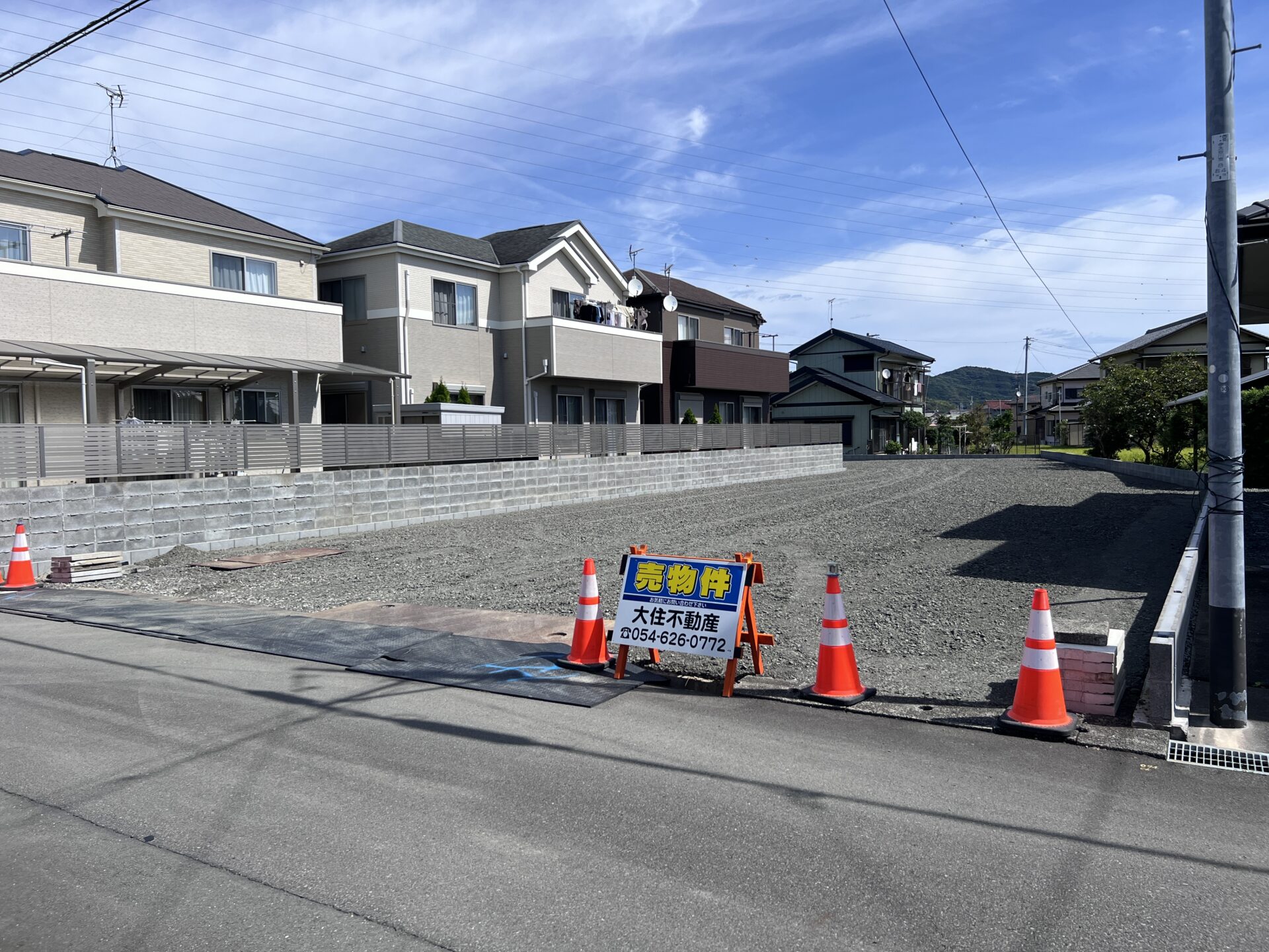 島田市中溝町　3区画分譲地　建築条件無