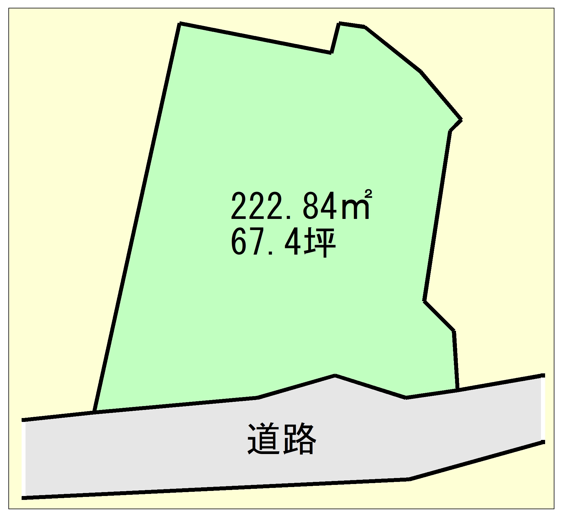 島田市旭2丁目　売地67坪　南側接道