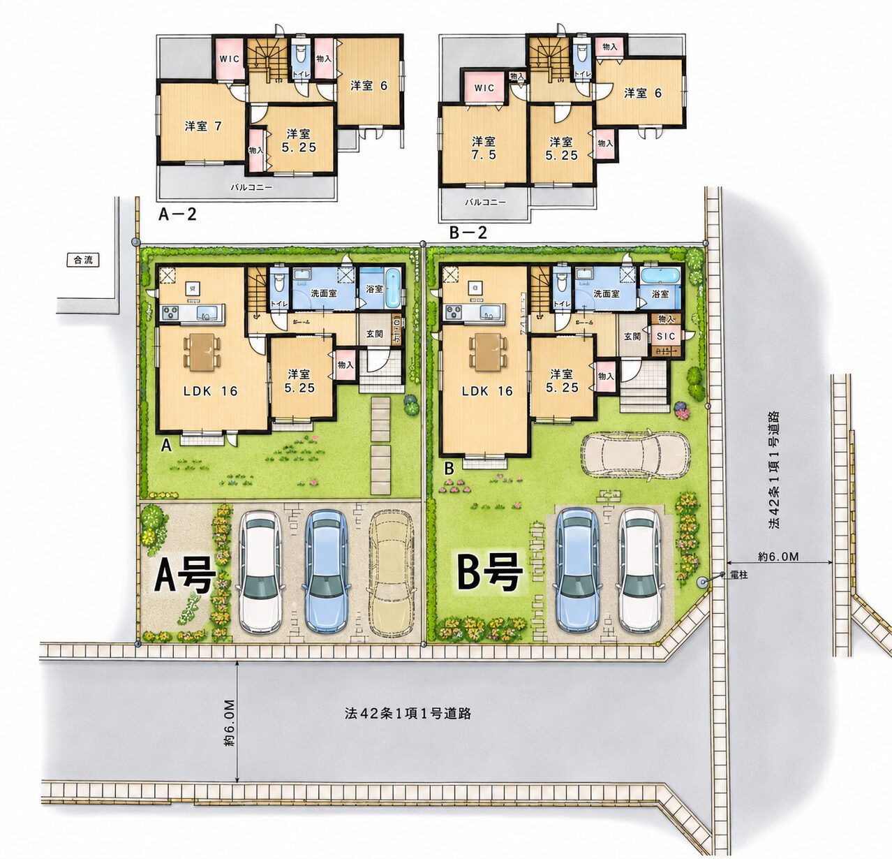 新築建売　石津向町　全2棟
