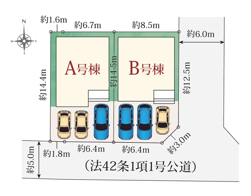 焼津市東小川８丁目　さわやか焼津店　近くの新築建売　全２棟
