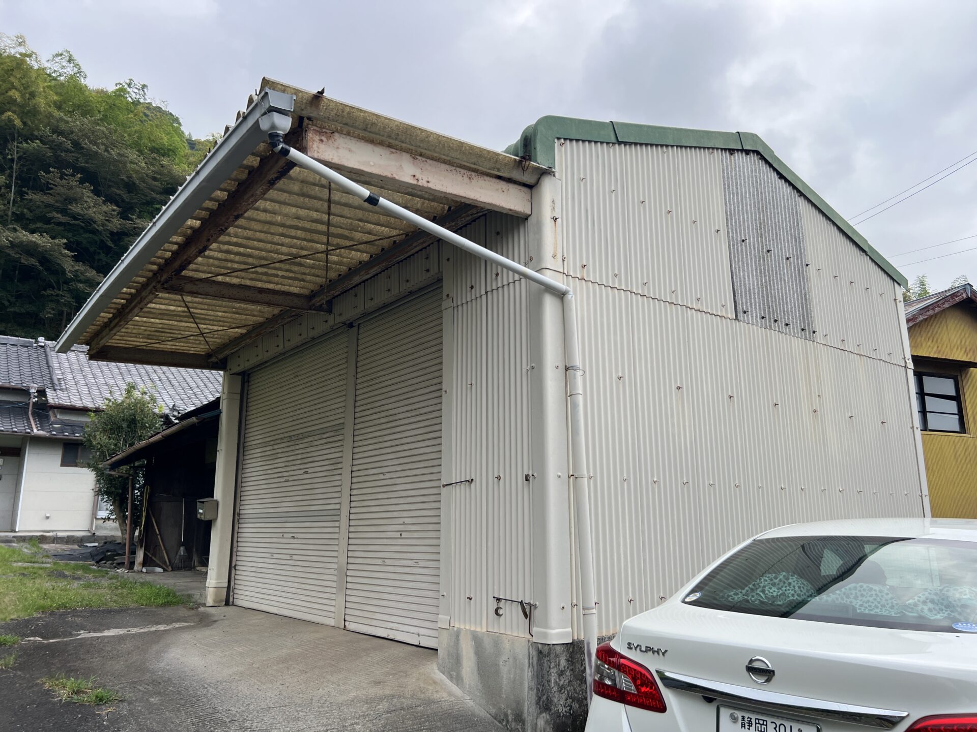 焼津市石脇上　平家と農地と車庫（倉庫）　家庭菜園はじめてみませんか？